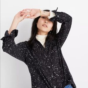 Madewell Oversized Ex-Boyfriend Shirt in Star Print